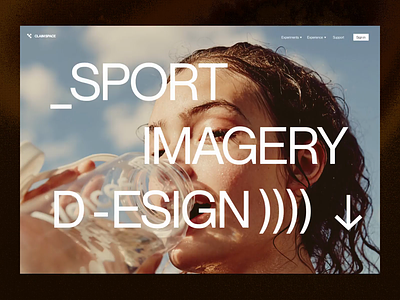 _sport imagery _design - motion practice 01 art direction fitness landing page motion graphics sport transitions ui animation
