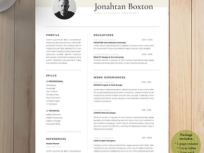 CV Resume with Cover Letter branding cover letter cover letter template curriculum vitae cv cv template design diy free bundle free cv free resume graphic design job cv job resume job search resume resume template teacher resume