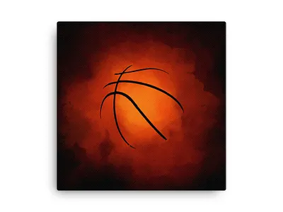 Basketball basketball digital painting dribble orange photoshop