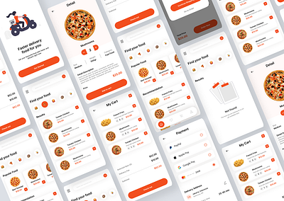 Food Delivery Service App 3d animation app design branding curier app delivery app food app food delivery app food delivery mobile app food delivery service illustration landing page minimalist app mobile app mobile app design uber app ui ui mobile web design