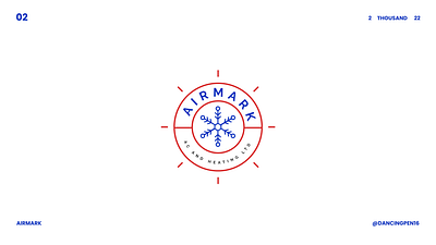 Airmark. badge blue bold brand identity branding creation creative design dribbble golden ratio graphic design logo logo design logomaker logotype orange round royal simple unique