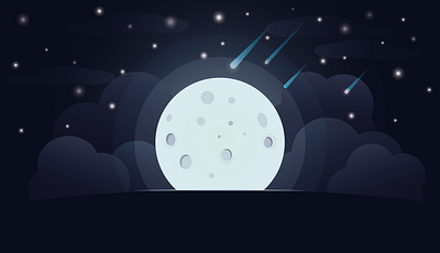 Starry sky abstract card cute design illustration vector