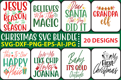 Christmas SVG Bundle Vol. 2 christmas cut file