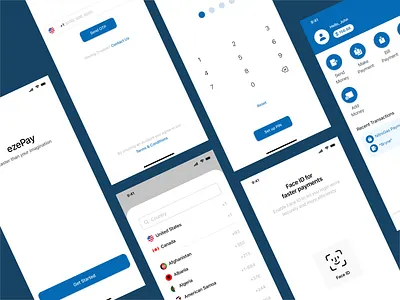 ezePay | MFS Wallet UI app design e wallet ezepay graphic design mobile wallet ui design wallet wallet ui