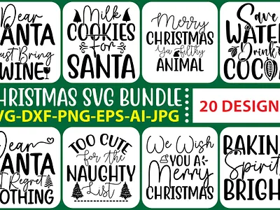 Christmas SVG Bundle Vol.4 christmas cut file