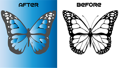 Redraw butterfly sketch to vector of detailed work design graphic design illustration jpg to vactor logo logo to vactor vactor tracing vector vector logo vectorize image