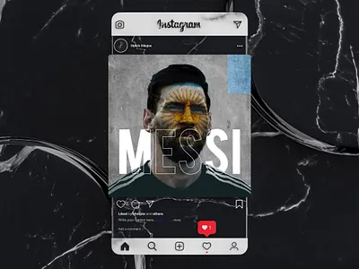 Sports Banner Collection (Messi) argentina banner clean concept creative dark design flat football game inspiration messi poster qatar soccer sports world cup