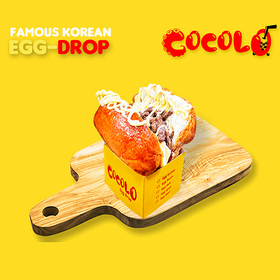 Cocolo's Egg-Drop graphic design