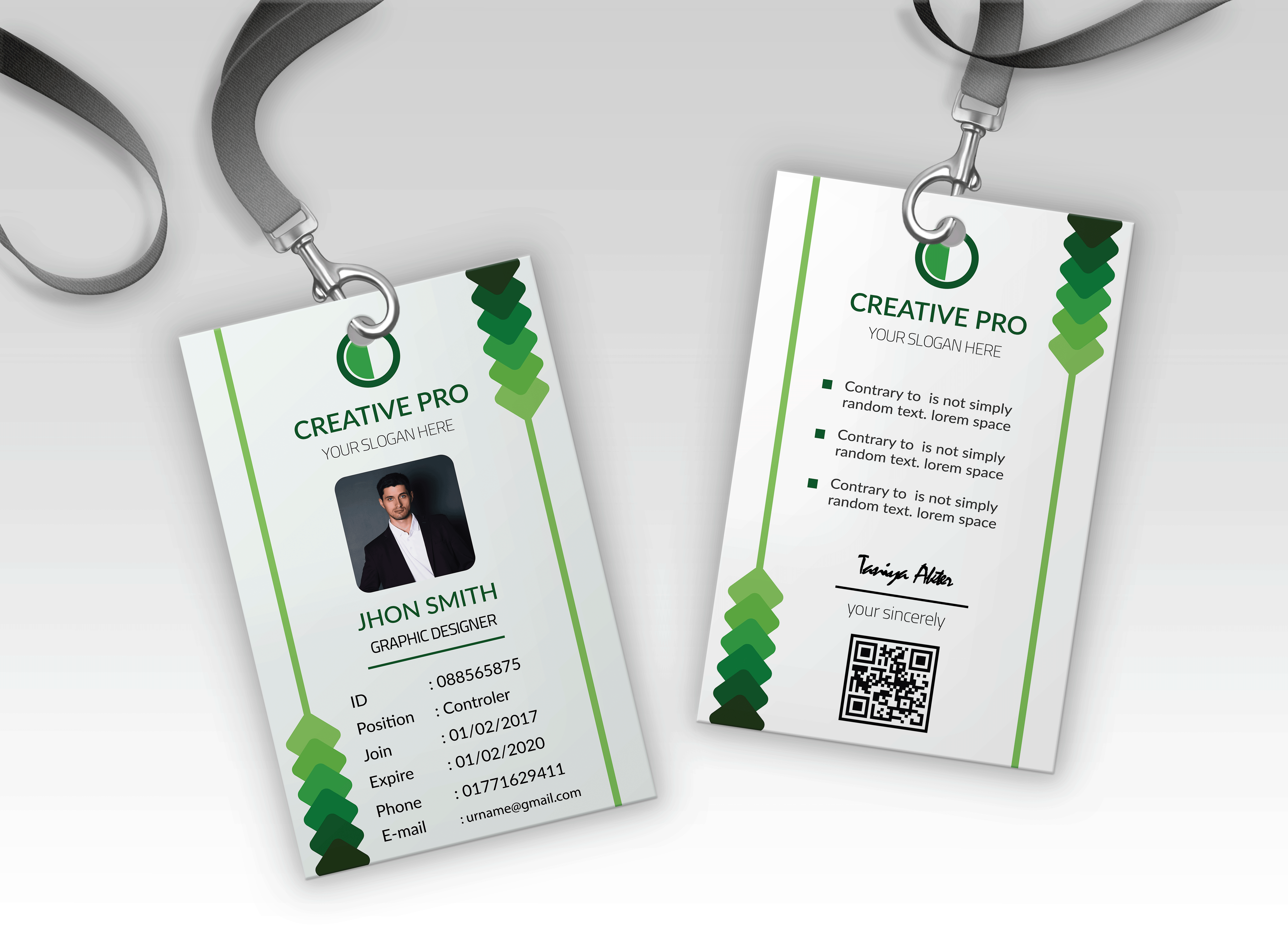 ID Card Design brand design branding business card card design design graphic design greeting card id card identity design personal branding postcard print design stationary design visiting card visual identity
