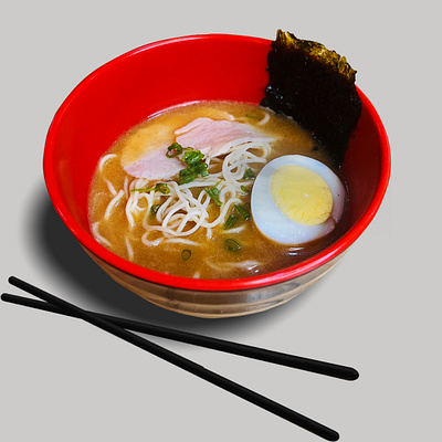 Japanese Chicken Ramen branding graphic design