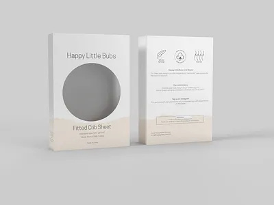 Crib Sheet Box 3d baby sheet box branding design elegant graphic design illustration label label design logo luxury modern packaging vector