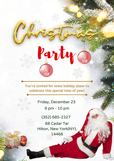 Christmas party invitation card branding charismas charismas party invitation card graphic design invitation card logo