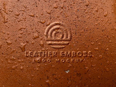 Embossed Leather Logo branding