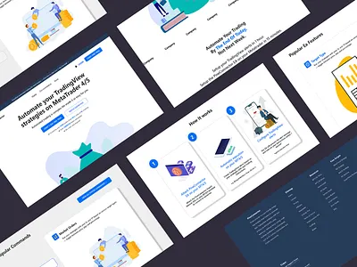 Pine Connector - Landing page design adobe xd branding design figma graphic design homepage illustration logo mobile design ui