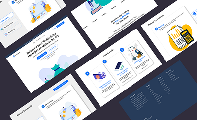 Pine Connector - Landing page design adobe xd branding design figma graphic design homepage illustration logo mobile design ui