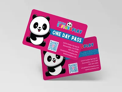 One Day Pass Card is Designed Kids Indoor Playground advertise branding card design cards coupon design gift giftcard graphic design indoor playground kids loyaltycard pass card playgourd postcard product design promotion punchcard voucher voucher design