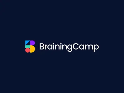 BrainingCamp Logo Concept brand brand identity branding camp design exploration figma letter b logo minimal school shape