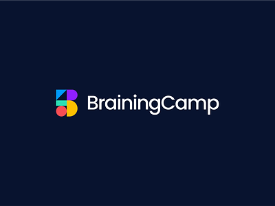 BrainingCamp Logo Concept brand brand identity branding camp design exploration figma letter b logo minimal school shape