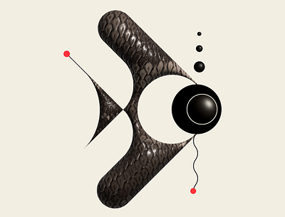 Texas Boot Fish 3d abstract design fish geometric illustration messymod minimalism