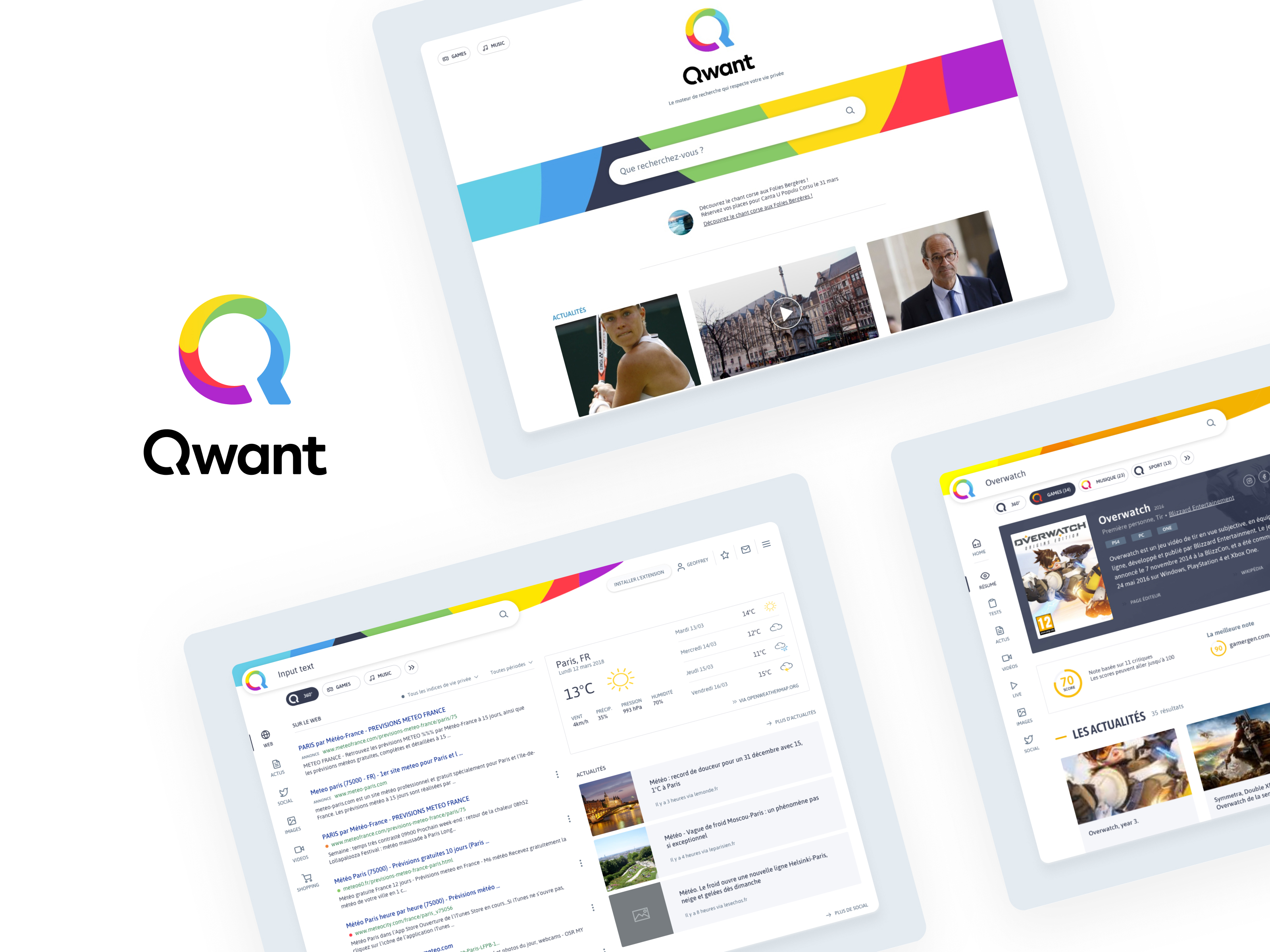 Qwant Search Engine By Geoffrey Kazmierczak On Dribbble