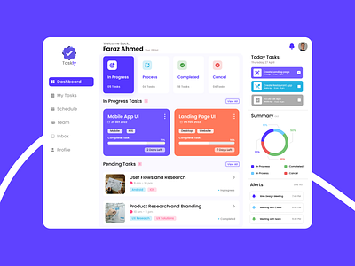 Task List Dashboard UI dashboard design task list ui ui ux