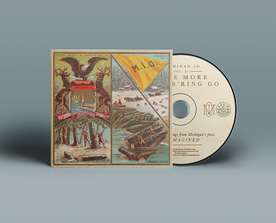 Once More A Lumb'ring Go album cover album art cigarette folk forest lumberjack michigan music seal