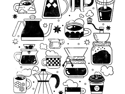Coffee Please! art coffee coffee illustration cute design digital digital illustration drawing drink food food illustration illustration mock up robin sheldon tote