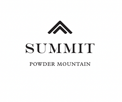 Summit Powder Mountain Logo branding design graphic design logo typography