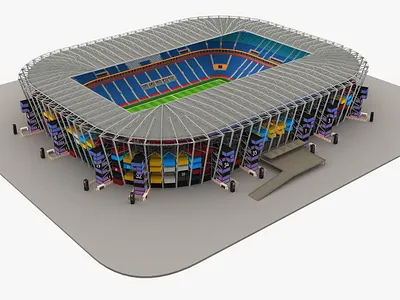 Stadium 974 Qatar 3D Model architecture arena building city cityscape field football game landmark qatar soccerball sport stadium974