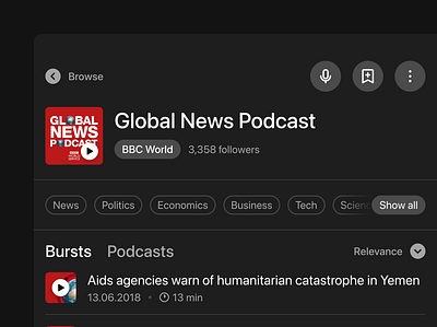 A—B 04 ai app burst carplay clean clear details hmi interface podcast product product design ui ux