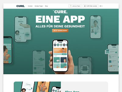 CURE Webdesign | Virtual Entity startup webdesign webflow