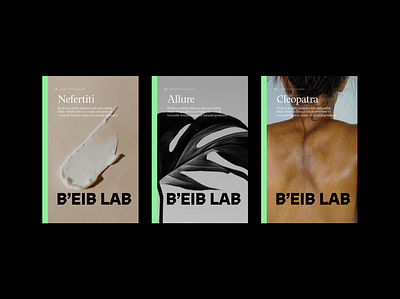 B'eib Skincare Lab brandidentity branding design ecommerce layout ui uidesign uiux ux website