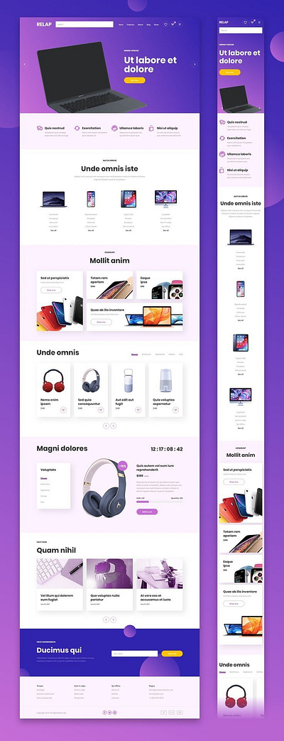 RELAP – Responsive Landing Pages - Figma Resources 3d animation branding business website design elementor pro graphic design illustration logo motion graphics ui vector