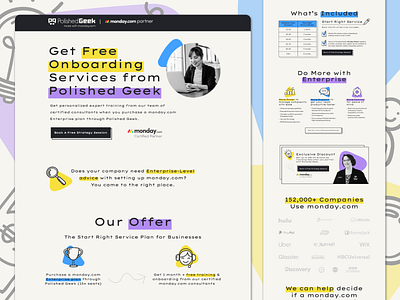 Landing Page Rebrand // Polished Geek branding cro landing page marketing pop up ux web page