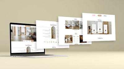 Oasis Residence UI/UX Desktop branding design graphic design illustration ui ux vector