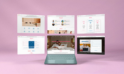 Romantic Studio Apartment - Desktop UI/UX branding design graphic design illustration logo ui ux