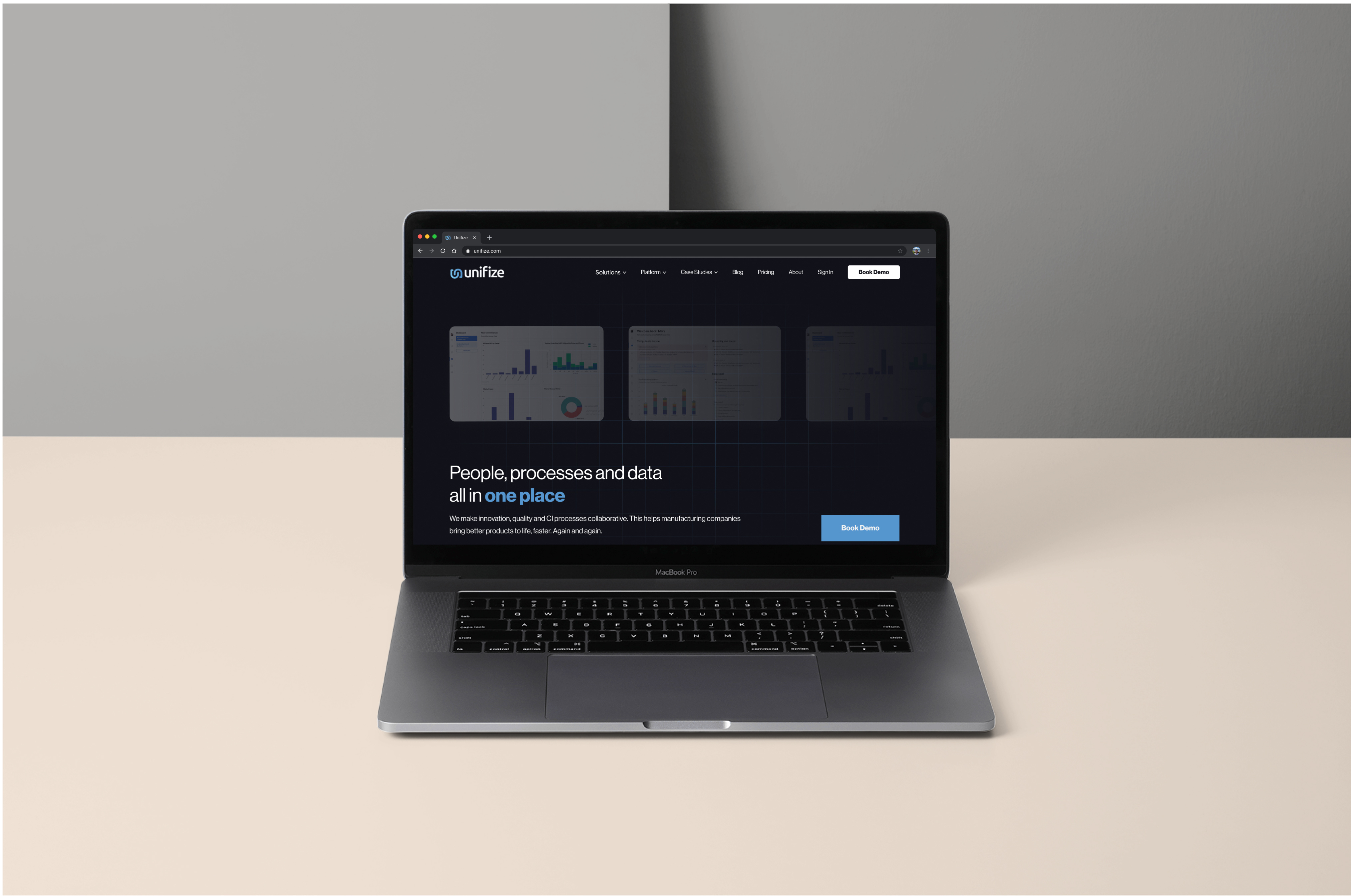 Unifize Landing Page design landing page ui ui animation web website
