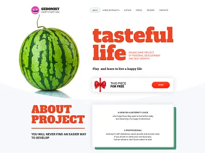 Gedonist main branding design graphic art graphic design landing ui ux web design