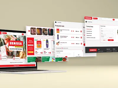 Ermosa – Online Grocery Store UI/UX Desktop branding design graphic design illustration logo ui ux vector