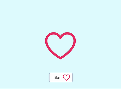 Simple Heart ❤️ Animation Icon animated icon animation button heart icon icon interface light like button ui