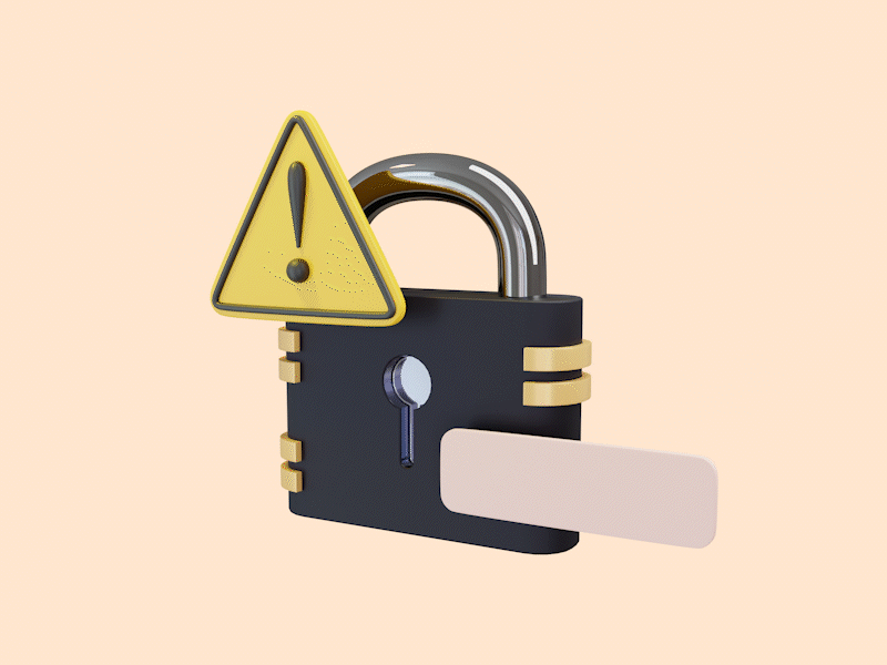 Enter Password 3d animation motion graphics ui