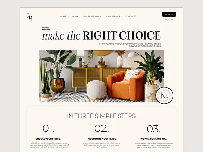 KP Interior Design branding design figma logo website