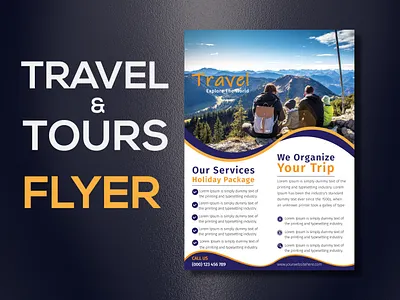 Travel & Tours Flyer travelrealindia