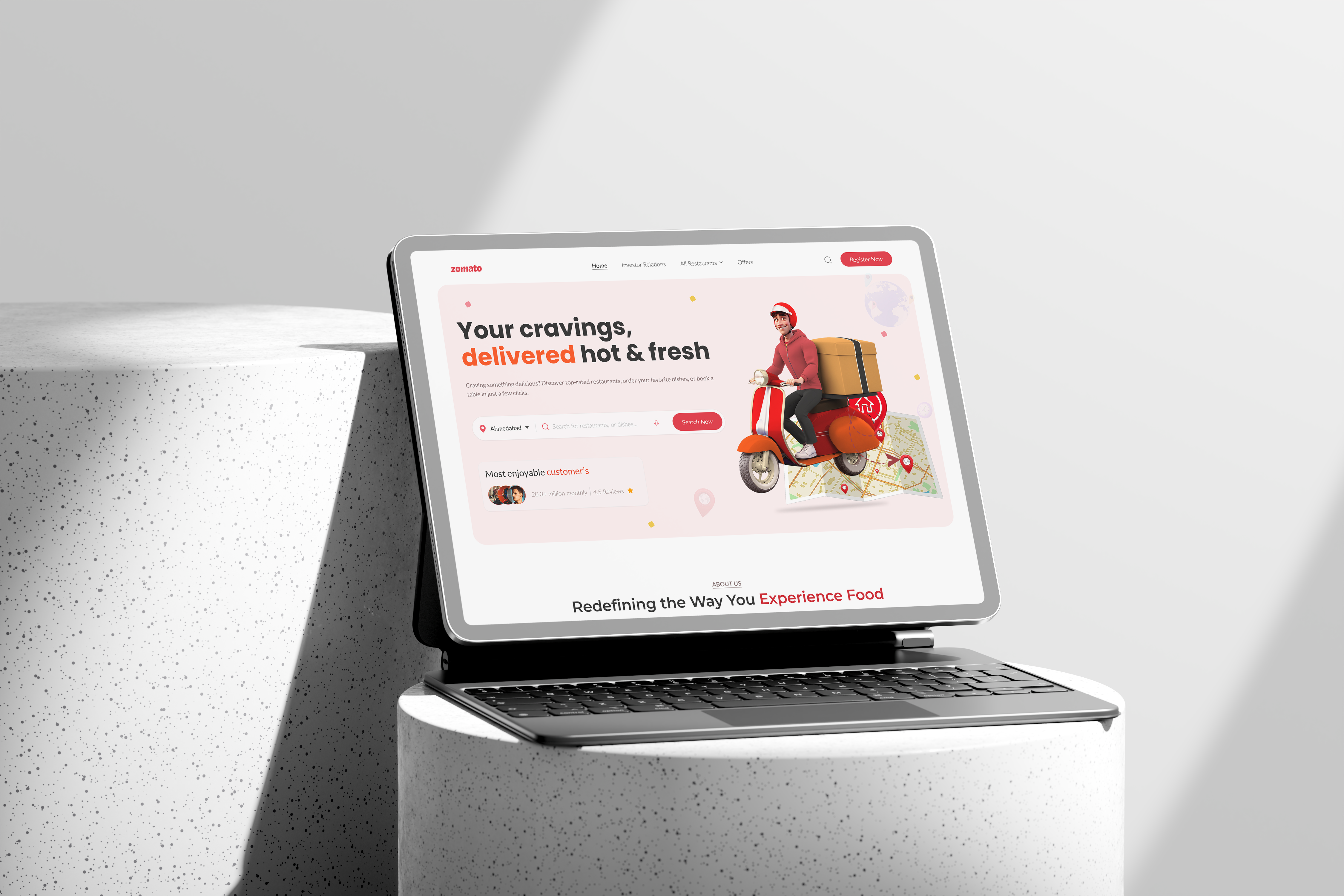 Zomato Website Redesign clean redesign full website design minial design redesign website ui design ui ux design ux design web design website design zomato zomato full website design zomato landing page zomato website zomato website redesign