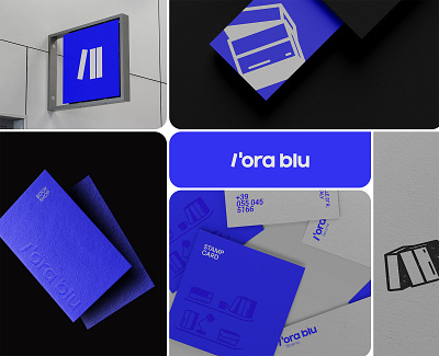 l'ora blue - branding concept for a local bookshop books bookshop branding child friendly graphic design logo typography ui