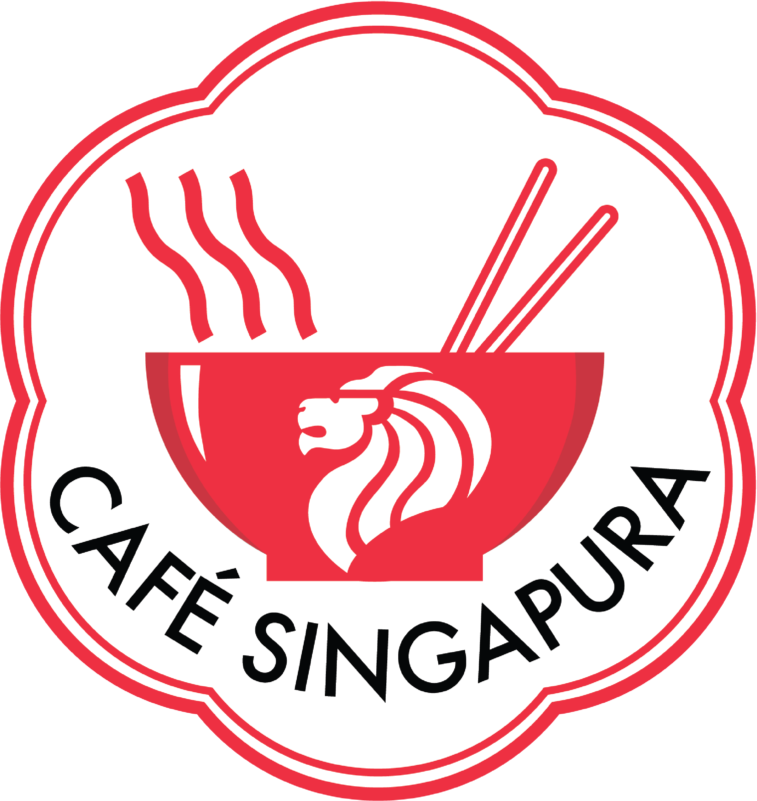 Logo Café Singapura branding design graphic design logo restaurant singapore vector