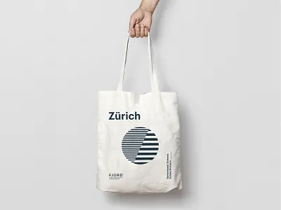 Fjord Zurich - Studio Identity bag branding design illustration logo typography vector