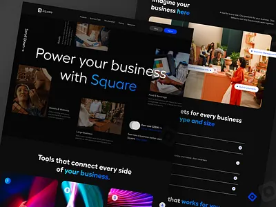 Square - Business Management bank business business management cashier design e commerce exploration landing page landingpage management tools sell selling goods tools ui uidesign user interface