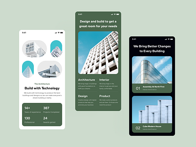 INDThecture - Mobile Architecture | Sunnyday 🌞 app apps architect architectural architecture architecture design clean design graphic design interior architecture interior design landing landing page minimal mobile property real estate ui ux website