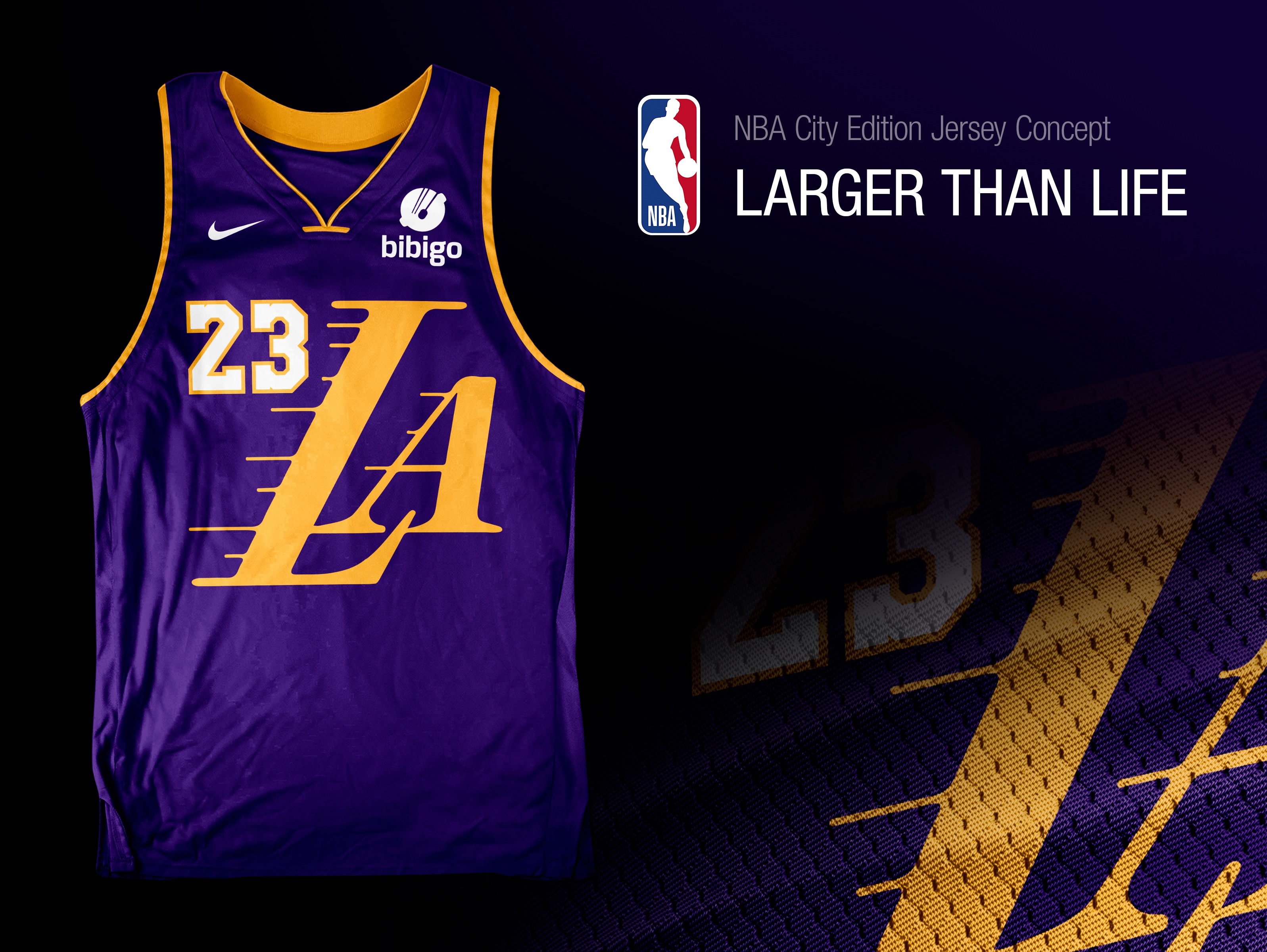 NBA City Edition Jersey Concept - Los Angeles Lakers by